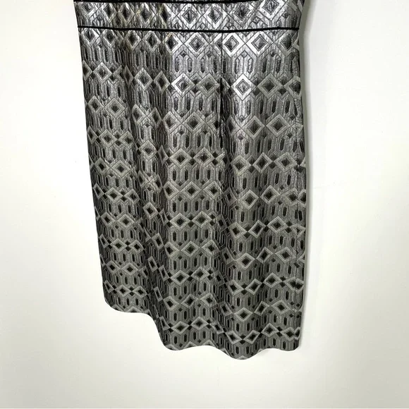 Night OutTory Burch Metallic Sheath Dress w Fitted Top Cocktail Party Classic